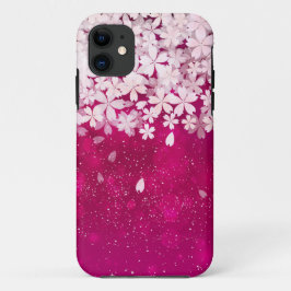 Capa Para iPhone Da Case-Mate Fúcsia das flores de cerejeira de Sakura & flores