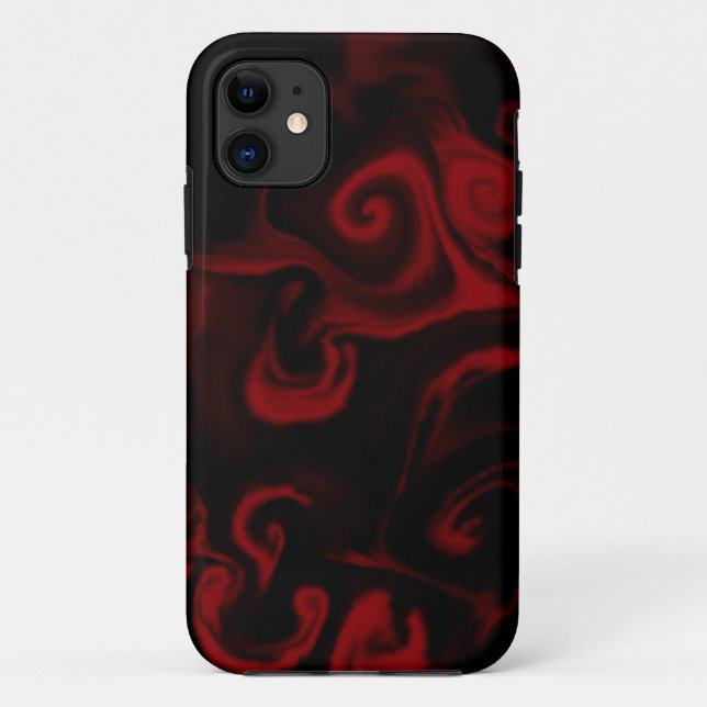 Capa Para iPhone Da Case-Mate fumaça preta e vermelha (Verso)