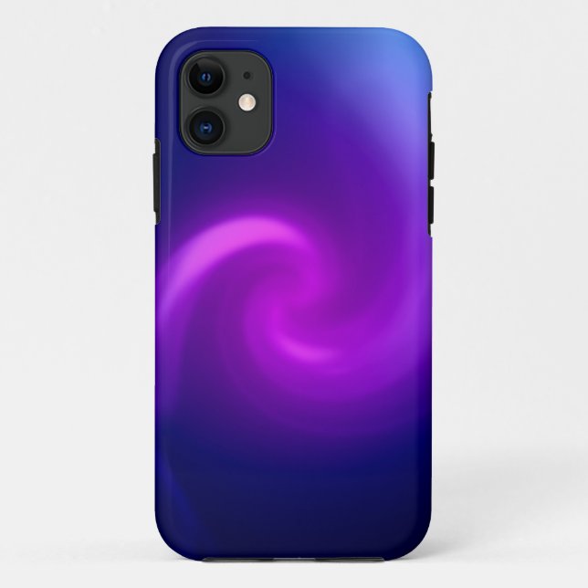 Capa Para iPhone Da Case-Mate Fundo Abstrato Azul e Roxo (Verso)