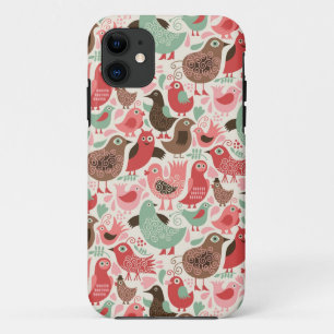 Capa Para iPhone Da Case-Mate fundo com pássaros bonitos