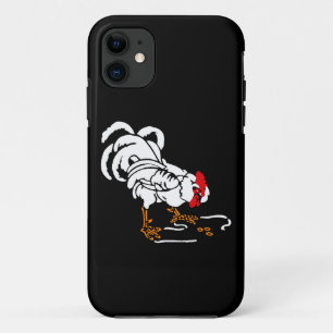 Capa Para iPhone Da Case-Mate Galo Branco Cortado de Madeira Vitoriana