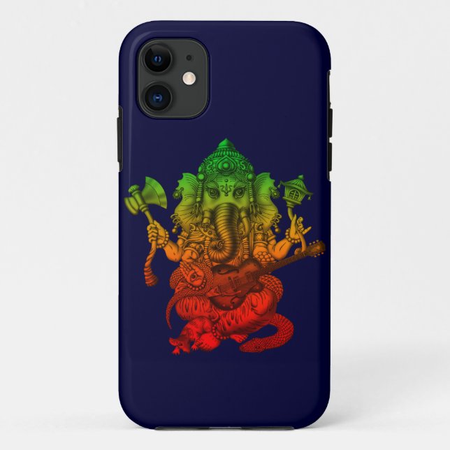 Capa Para iPhone Da Case-Mate Ganesha Guitar (Verso)
