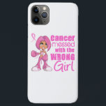 Capa Para iPhone Da Case-Mate Garota de Combate do Cancer 1<br><div class="desc">Para ver esta design para causas adicionais, bem como a coleção completa de Boutique de presentes de consciência de designs exclusivos de sensibilização e suporte ao Cancer da mama, visite nossa seção de Cancer da mama em Cancer guerreiros, avise ao cancer que ela mexeu com a garota errada com nossas...</div>