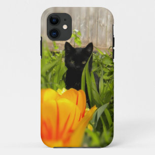 Capa Para iPhone Da Case-Mate Gatinho preto no exemplo do iPhone 5 do jardim