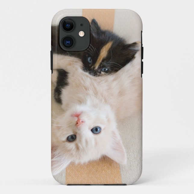 Capa Para iPhone Da Case-Mate Gatinhos brancos e pretos (Verso)