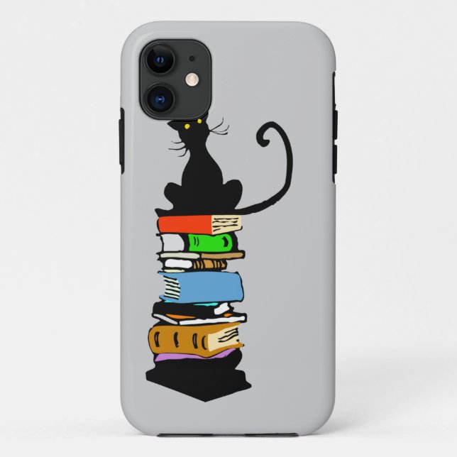 Capa Para iPhone Da Case-Mate Gato de Biblioteca (Verso)