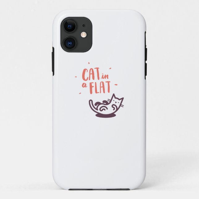 Capa Para iPhone Da Case-Mate Gato em um plano (Verso)