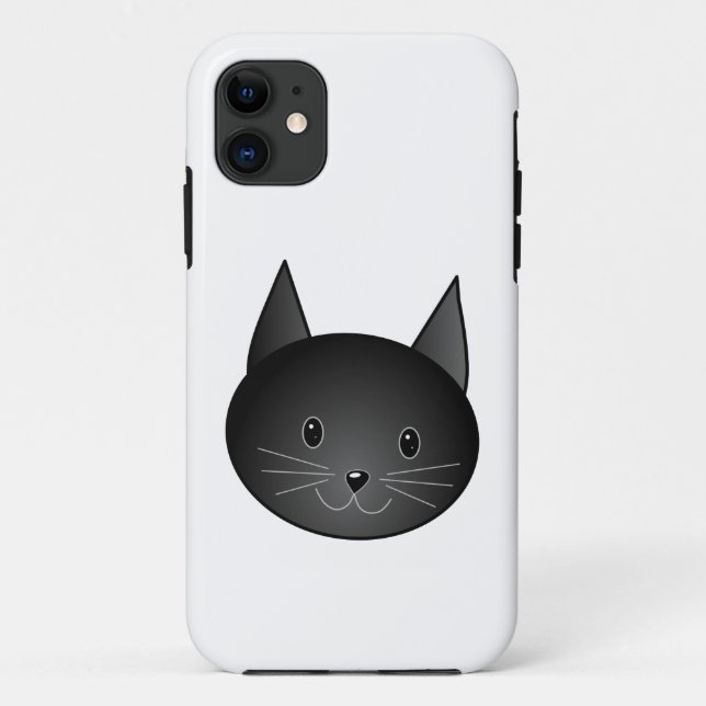 Capa Para iPhone Da Case-Mate Gato. Kitty. preto bonito (Verso)