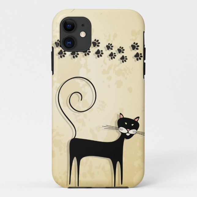 Capa Para iPhone Da Case-Mate Gato negro (Verso)