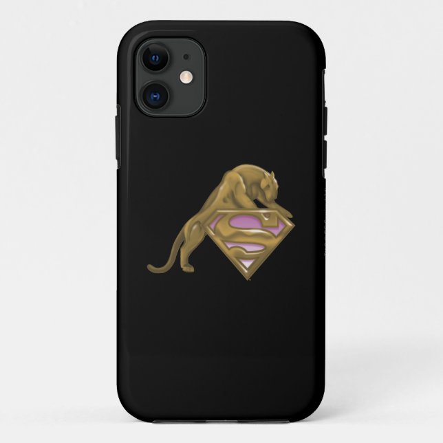Capa Para iPhone Da Case-Mate Gato Ouro de Supergirl (Verso)