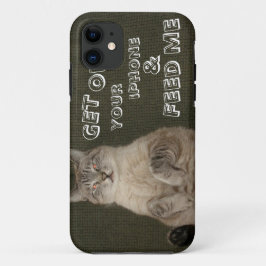 Capa Para iPhone Da Case-Mate Gato "SAIA DO SEU IPHONE E ME ALIMENTE" iPhone 5 C