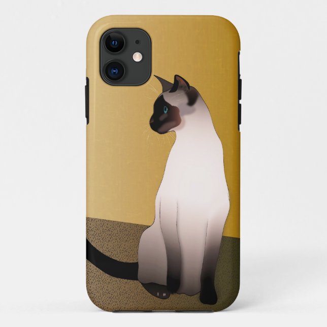 Capa Para iPhone Da Case-Mate Gato Siamês de Pontas Seladas (Verso)