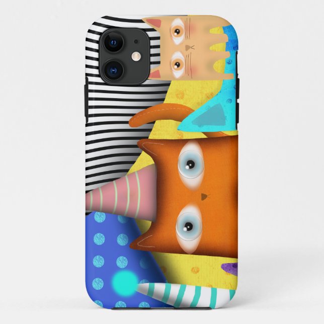 Capa Para iPhone Da Case-Mate Gatos Rupydetequila Arte (Verso)