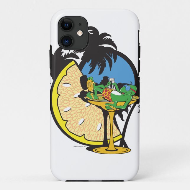 Capa Para iPhone Da Case-Mate Gecko de Férias Tropicais (Verso)