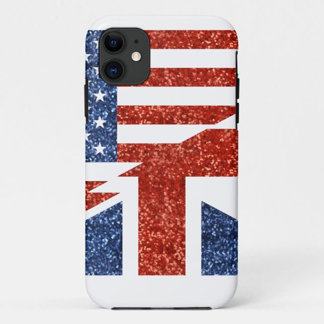 Capa Para iPhone Da Case-Mate glitter usa uk (Verso)