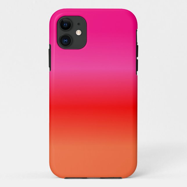 Capa Para iPhone Da Case-Mate Gradiente Rosa, Vermelho e Laranja (Verso)