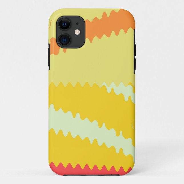 Capa Para iPhone Da Case-Mate Gráfico de Abstrato de Ondas Modernas (Verso)