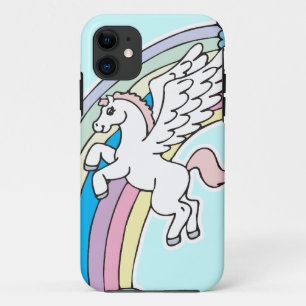 Capa Para iPhone Da Case-Mate gráfico de desenho animado de pegasus e unicórnios