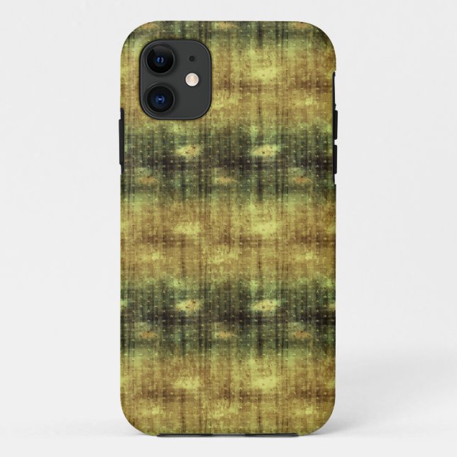 Capa Para iPhone Da Case-Mate Grunge Green Dourado (Verso)