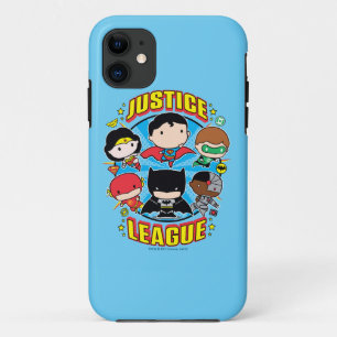 Capa Para iPhone Da Case-Mate Grupo da Liga da Justiça de Chibi