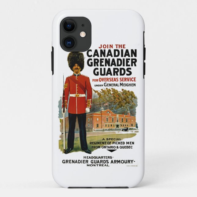 Capa Para iPhone Da Case-Mate Guardas de Granadeiro Canadiana (Verso)
