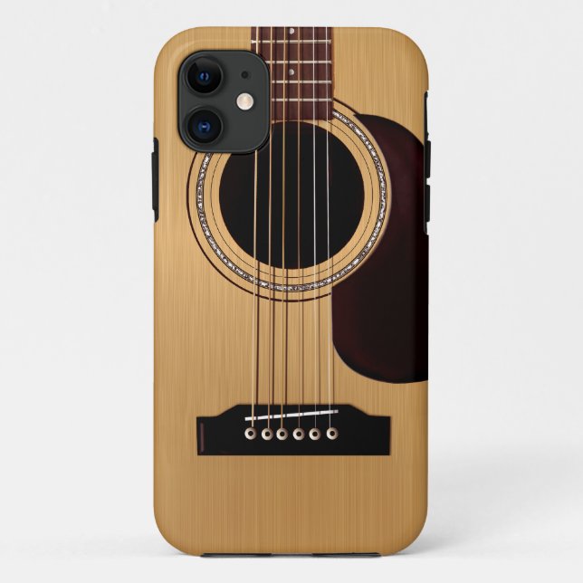 Capa Para iPhone Da Case-Mate Guitarra acústica superior Spruce (Verso)