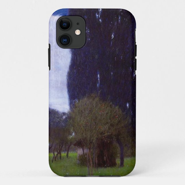 Capa Para iPhone Da Case-Mate Gustavo Klimt as árvores de álamo altas (Verso)