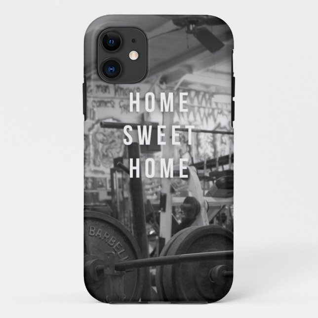 Capa Para iPhone Da Case-Mate Gym - Home Sweet Home - Barbell - Workout (Verso)
