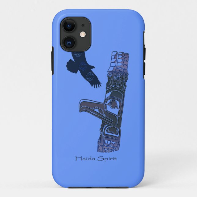 Capa Para iPhone Da Case-Mate Haida Eagle & Totem Pole Arte Nativa (Verso)