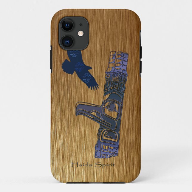 Capa Para iPhone Da Case-Mate Haida Eagle & Totem Pole Arte Nativa (Verso)