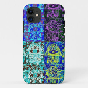 Capa Para iPhone Da Case-Mate Hamsa preto & azul