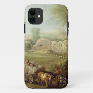 Capa Para iPhone Da Case-Mate Haycart que passa uma abadia arruinada, c.1740-50