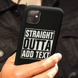 Capa Para iPhone Da Case-Mate HETERO OUTTA - adicione seu texto aqui/crie o seu