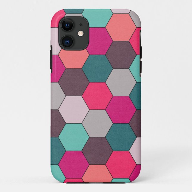 Capa Para iPhone Da Case-Mate Hexágonos Negros (Verso)