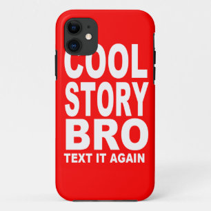Capa Para iPhone Da Case-Mate História legal Bro, texto ele outra vez