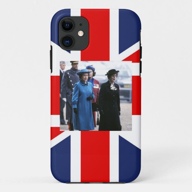 Capa Para iPhone Da Case-Mate HM Queen Elizabeth II-Margaret Thatcher (Verso)