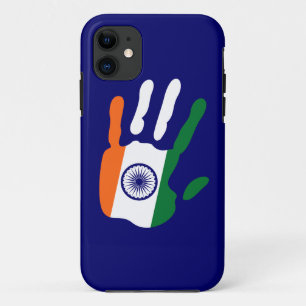 Capa Para iPhone Da Case-Mate holiES - Mão de Sinalizador da Índia + sua cor de