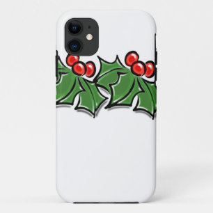 Capa Para iPhone Da Case-Mate Holly Leaves, Holly berry, coroa de Natal