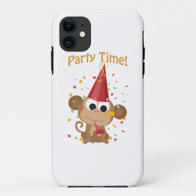 Capa Para iPhone Da Case-Mate Hora da Festa! Macaco de Confetes (Verso)