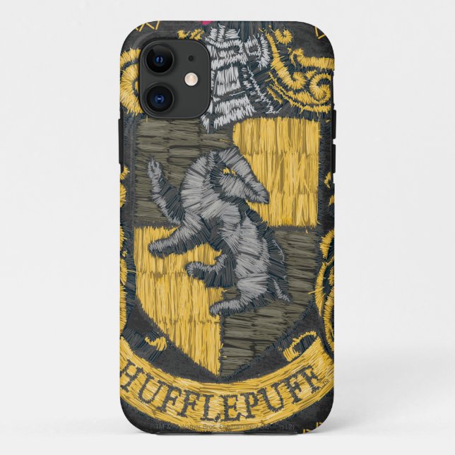 Capa Para iPhone Da Case-Mate Hufflepuff Destruído Crest (Verso)