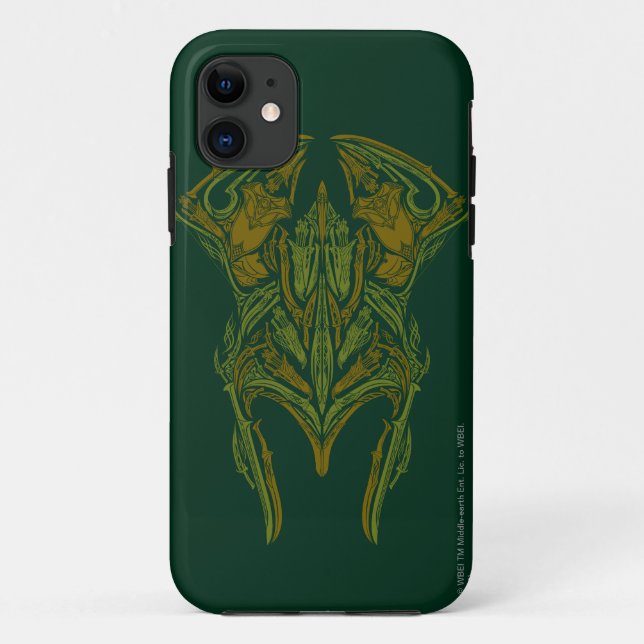 Capa Para iPhone Da Case-Mate Ícone do capacete de armas elven (Verso)