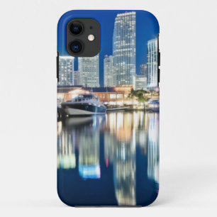 Capa Para iPhone Da Case-Mate Ideia da skyline com reflexão na água, Miami