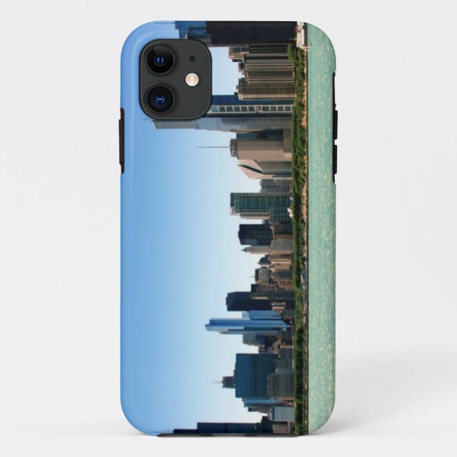 Capa Para iPhone Da Case-Mate Ideia da skyline de Chicago pelo Lago Michigan (Verso)