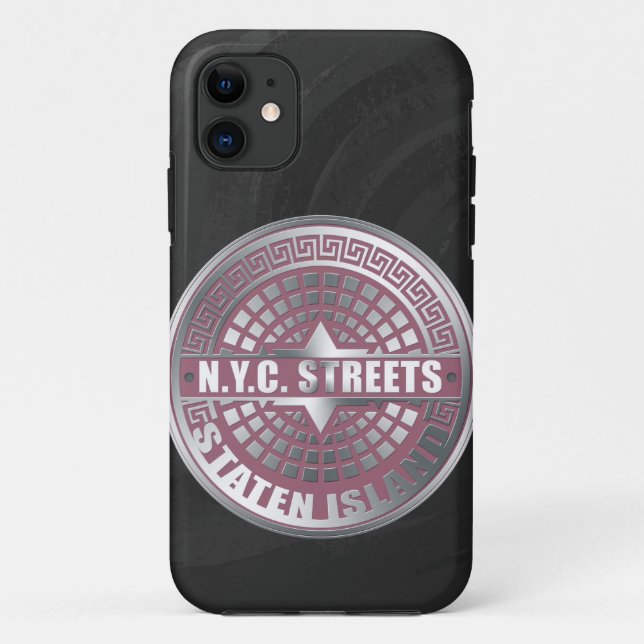 Capa Para iPhone Da Case-Mate Ilha Staten Cobrir Manhole (Verso)