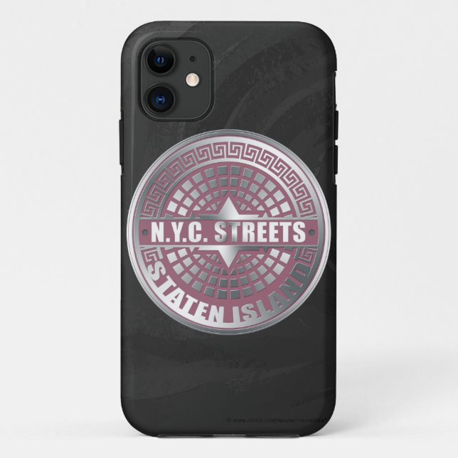 Capa Para iPhone Da Case-Mate Ilha Staten Cobrir Manhole (Verso)