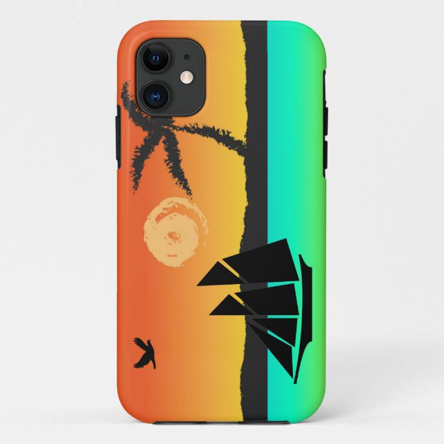 Capa Para iPhone Da Case-Mate Ilha Sunset (Verso)