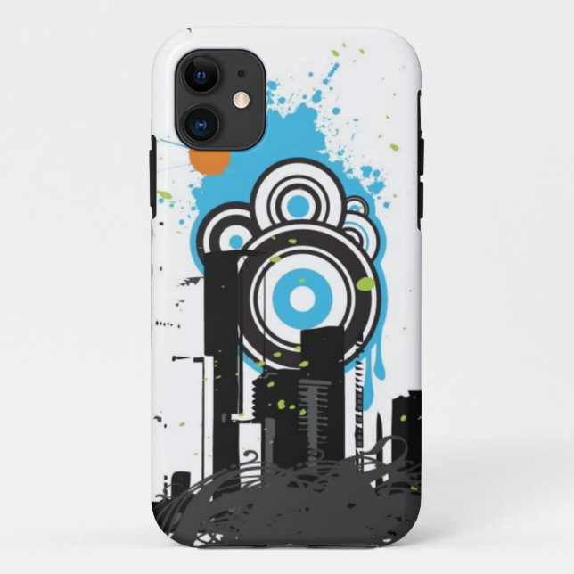 Capa Para iPhone Da Case-Mate Ilustração de uma arquitectura da cidade suja (Verso)