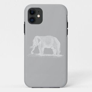 Capa Para iPhone Da Case-Mate Ilustração do Elefante Branco Vintage 1800s