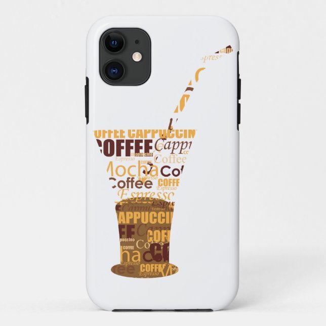 Capa Para iPhone Da Case-Mate Ilustração moderna do café (Verso)