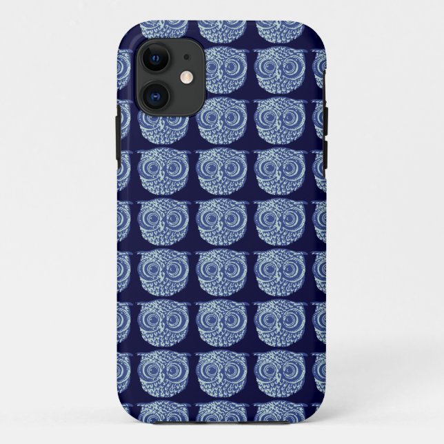 Capa Para iPhone Da Case-Mate Imagem de coruja azul (Verso)